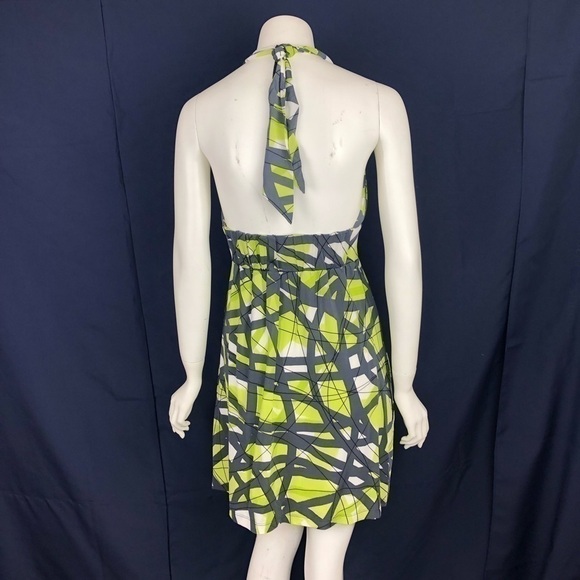 𝅺NEW-MARISA Kenson MKC Thick GoldChain Halter Dress - Picture 4 of 8